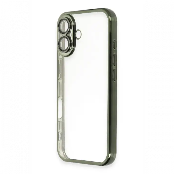 Apple iPhone 16 Plus Kılıf Razer Lensli Silikon - Yeşil