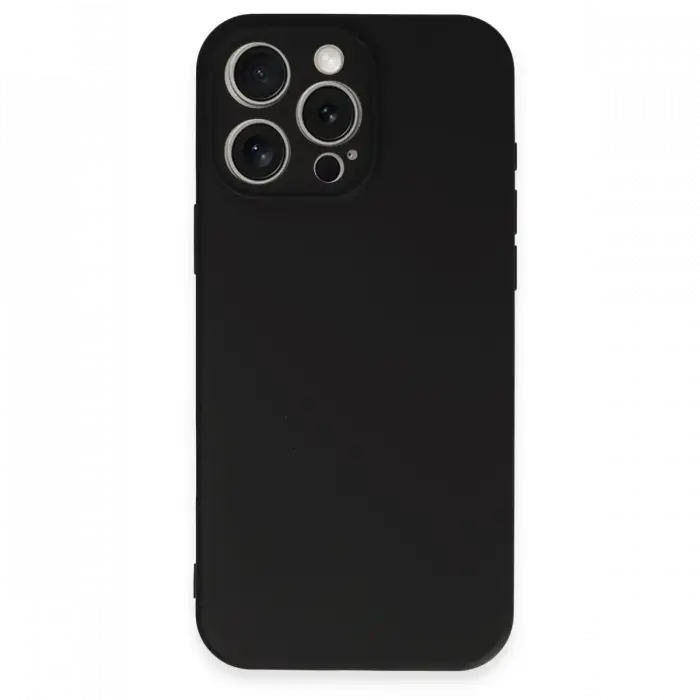 Apple iPhone 16 Pro Kılıf First Silikon - Siyah