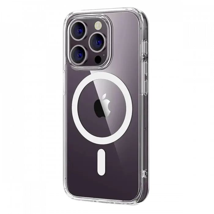 Apple iPhone 16 Pro Max Combo Sert Şeffaf Magsafe Kapak - Şeffaf