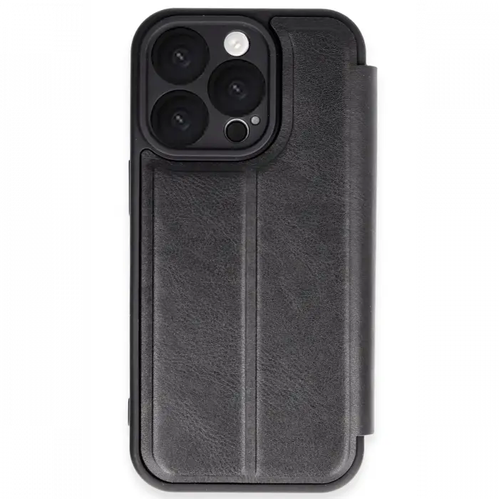 Apple iPhone 16 Pro Max Kılıf Flip Cover - Siyah