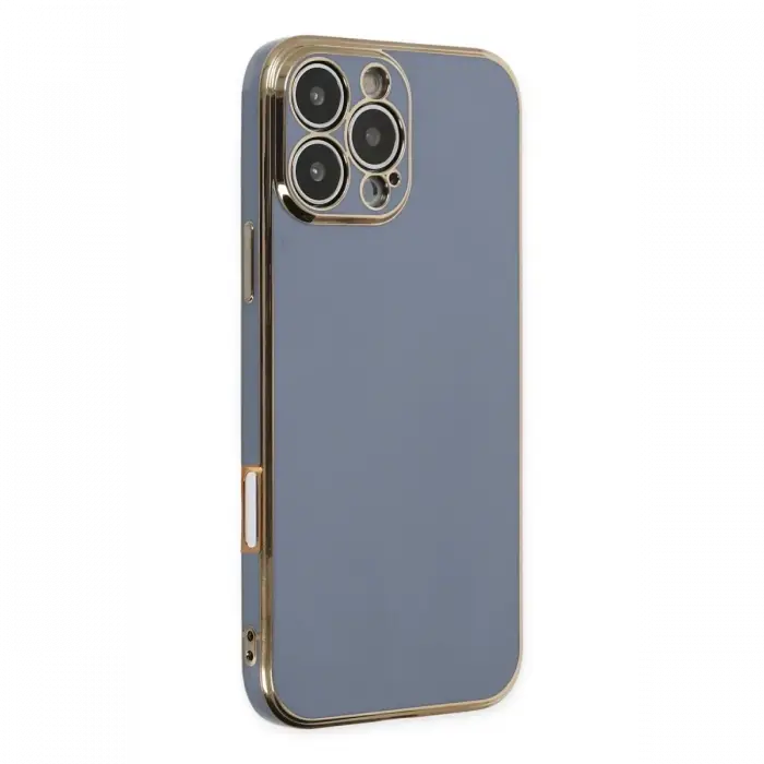 Apple iPhone 16 Pro Max Kılıf Volet Silikon - Mavi
