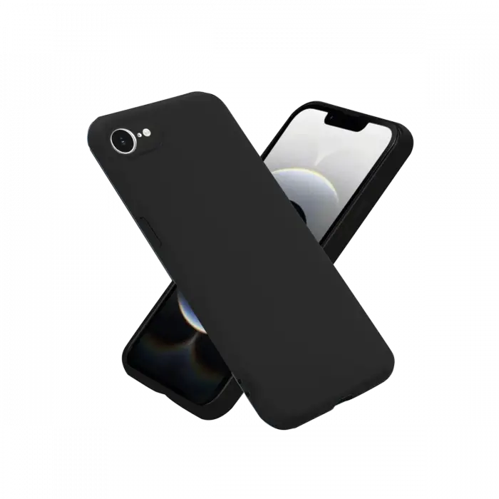 Apple iPhone 16E Kılıf First Silikon - Siyah