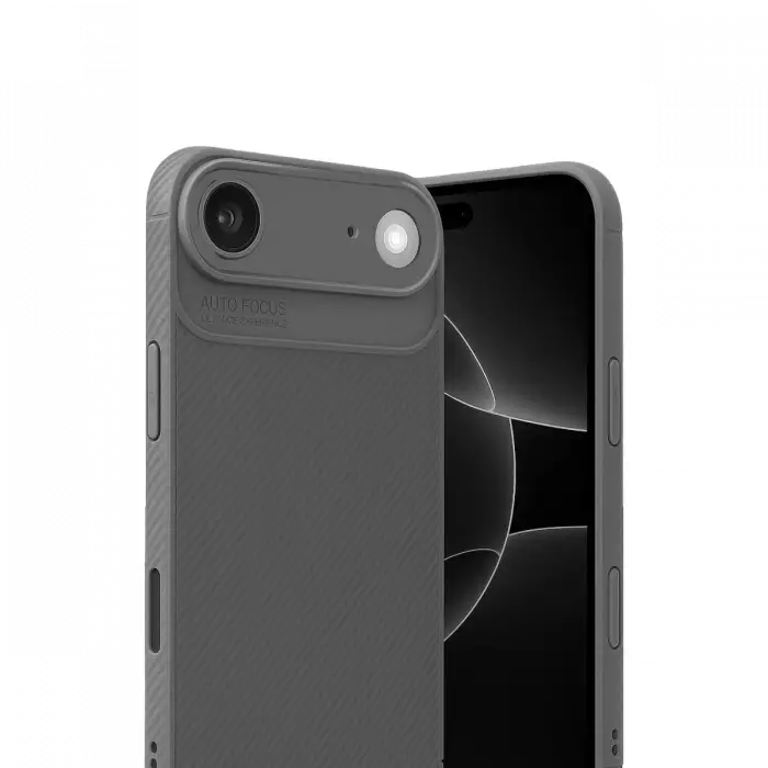 Apple iPhone 17 Air Auto Focus Karbon Kapak - Gri