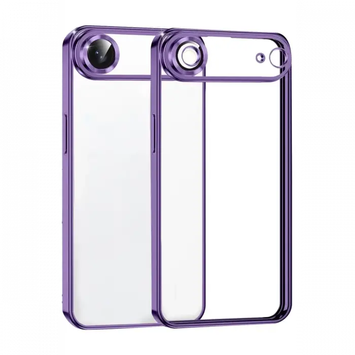 Apple iPhone 17 Air Razer Lensli Silikon - Mor