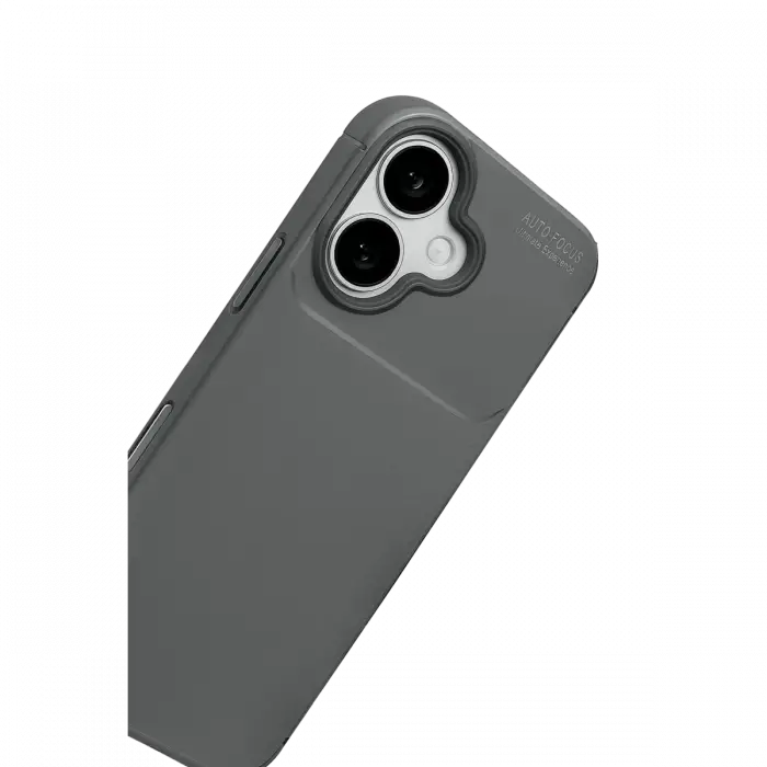 Apple iPhone 17 Auto Focus Karbon Kapak - Gri
