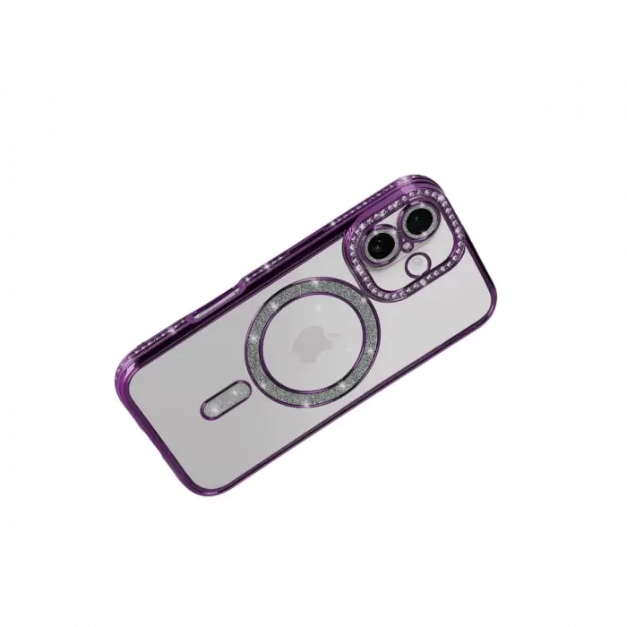 Apple iPhone 17 Joke Simli Magneticsafe Kılıf - Derin Mor