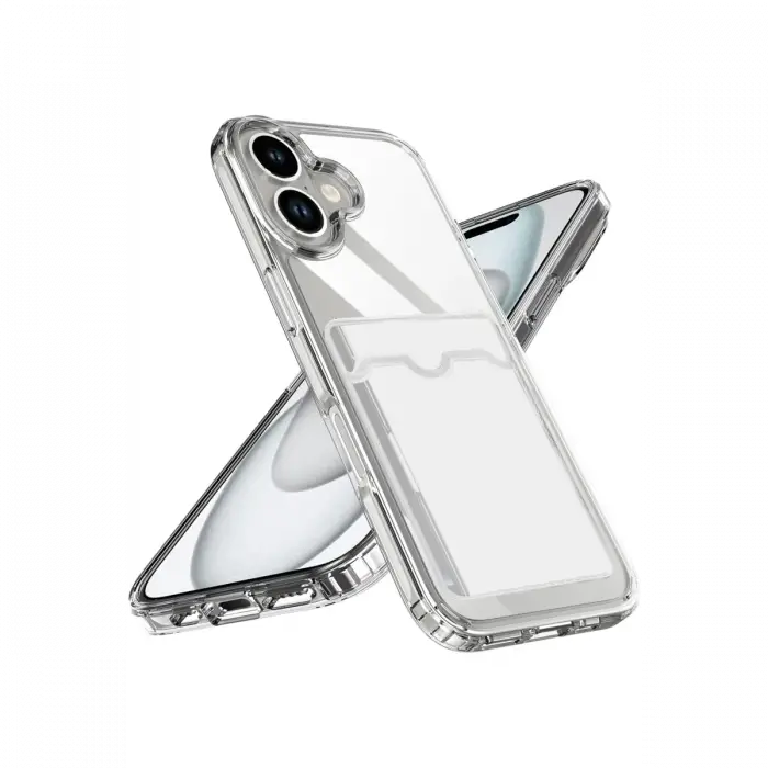 Apple iPhone 17 Kart Şeffaf Silikon - Şeffaf