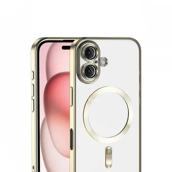 Apple iPhone 17 Kross Magneticsafe Kapak - Gold