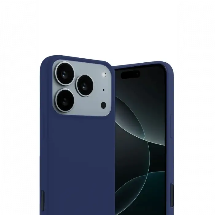 Apple iPhone 17 Pro/18 Pro First Silikon - Lacivert