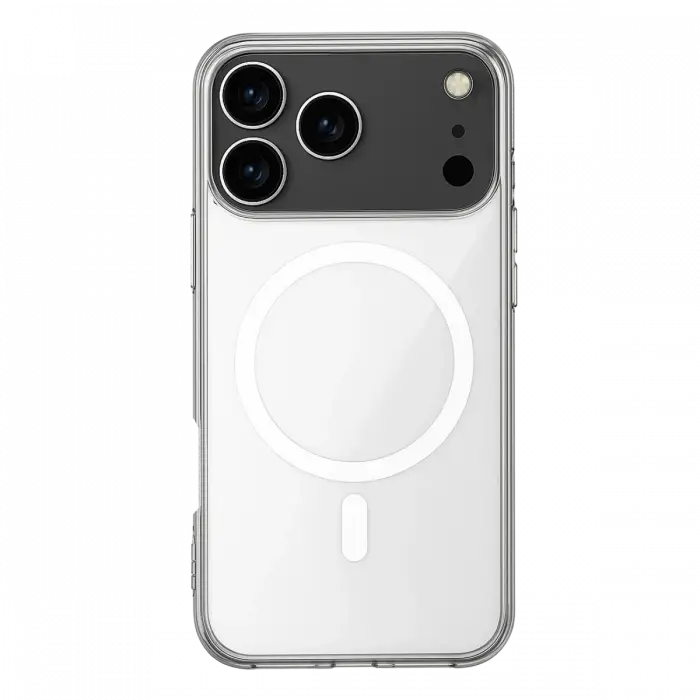 Apple iPhone 17 Pro Kılıf Magneticsafe Şeffaf Silikon - Şeffaf
