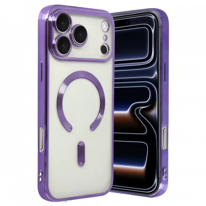 Apple iPhone 17 Pro Kross Magneticsafe Kapak - Mor