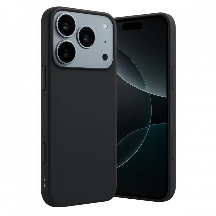 Apple iPhone 17 Pro Max/18 Pro Max First Silikon - Siyah