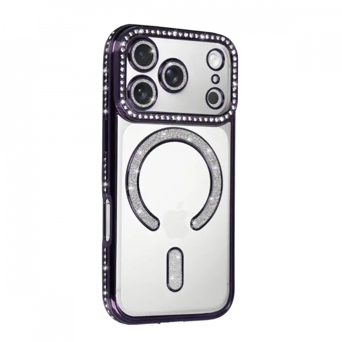 Apple iPhone 18 Pro Max/17 Pro Max Joke Simli Magneticsafe Kılıf - Derin Mor