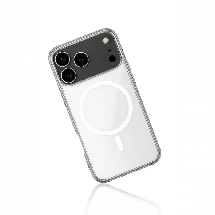 Apple iPhone 17 Pro Max Kılıf Magneticsafe Şeffaf Silikon - Şeffaf