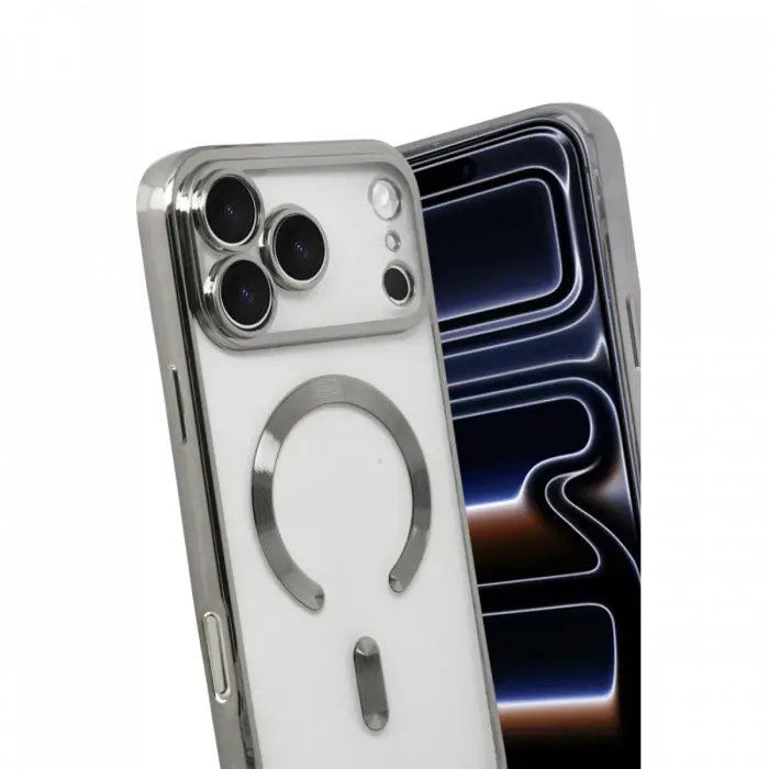 Apple iPhone 17 Pro Max Kross Magneticsafe Kapak - Gümüş