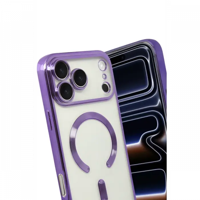 Apple iPhone 17 Pro Max Kross Magneticsafe Kapak - Mor