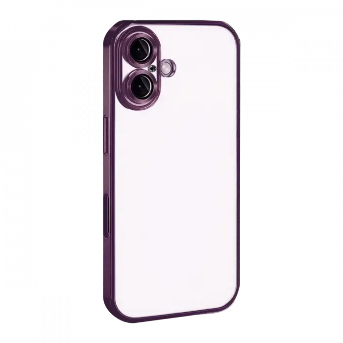 Apple iPhone 17 Razer Lensli Silikon - Açık Mor