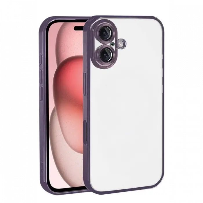 Apple iPhone 17 Razer Lensli Silikon - Mor