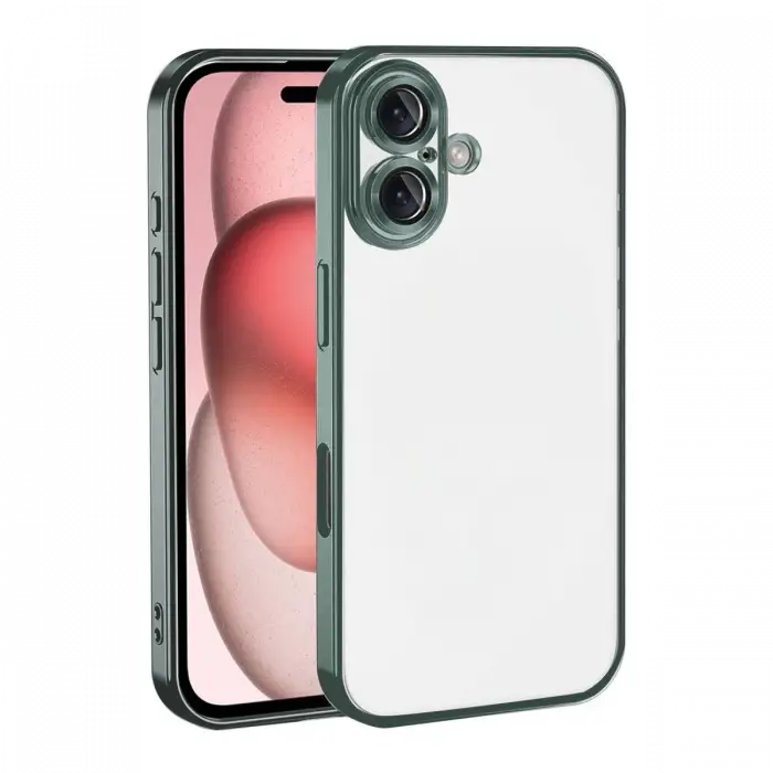 Apple iPhone 17 Razer Lensli Silikon - Yeşil