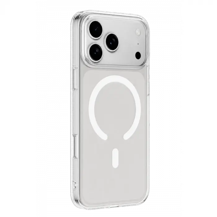 Apple iPhone 18 Pro Max Combo Sert Şeffaf Magsafe Kapak - Şeffaf