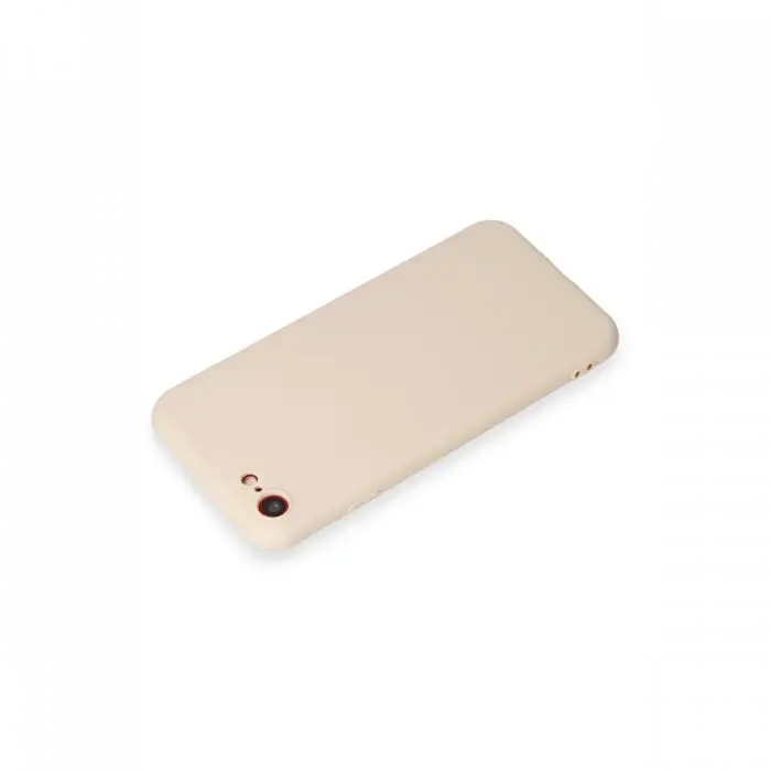 Apple iPhone 7 Kılıf First Silikon - Krem