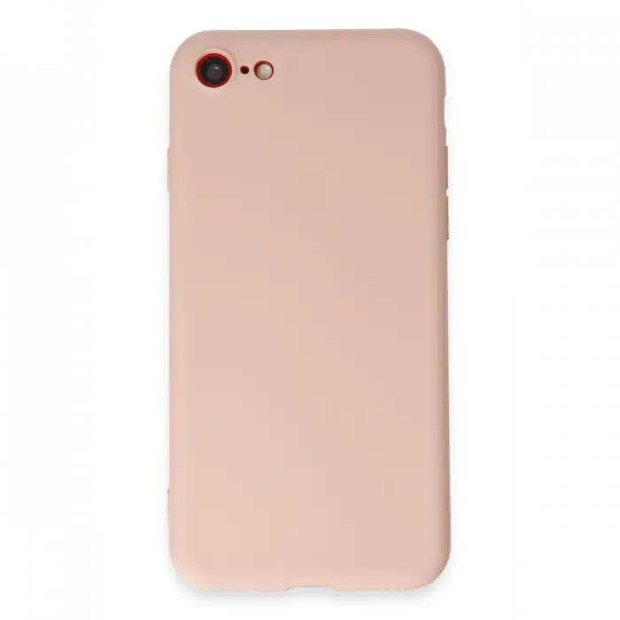 Apple iPhone 7 Kılıf First Silikon - Pudra