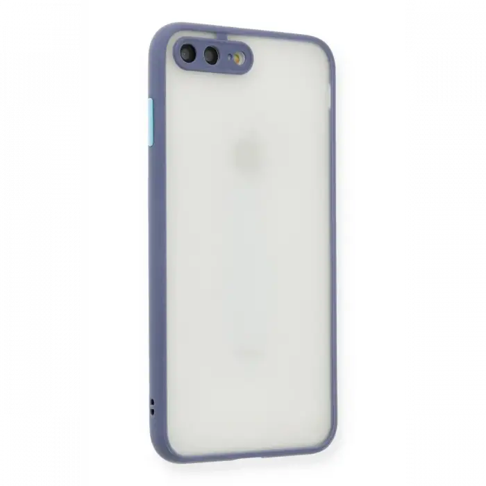 Apple iPhone 7 Plus Kılıf Montreal Silikon Kapak - Gri