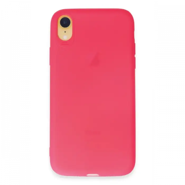 Apple iPhone XR Kılıf First Silikon - Pembe