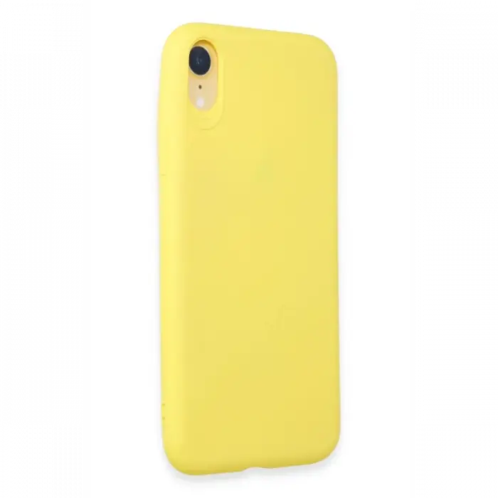 Apple iPhone XR Kılıf First Silikon - Sarı