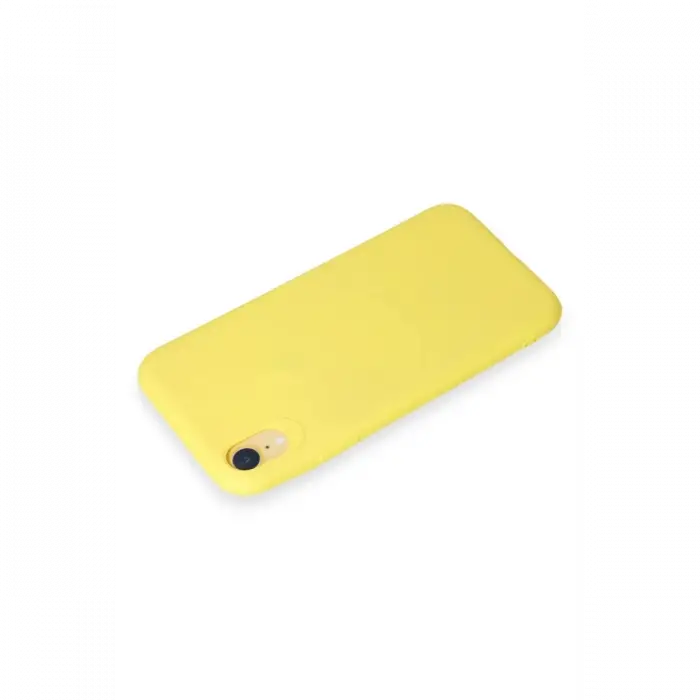 Apple iPhone XR Kılıf First Silikon - Sarı