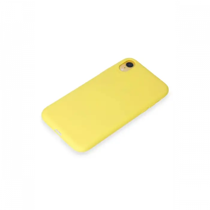 Apple iPhone XR Kılıf First Silikon - Sarı