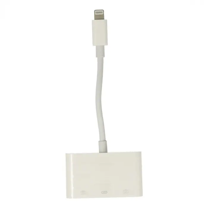 APR23 Iphone Otg 3in1 - Beyaz