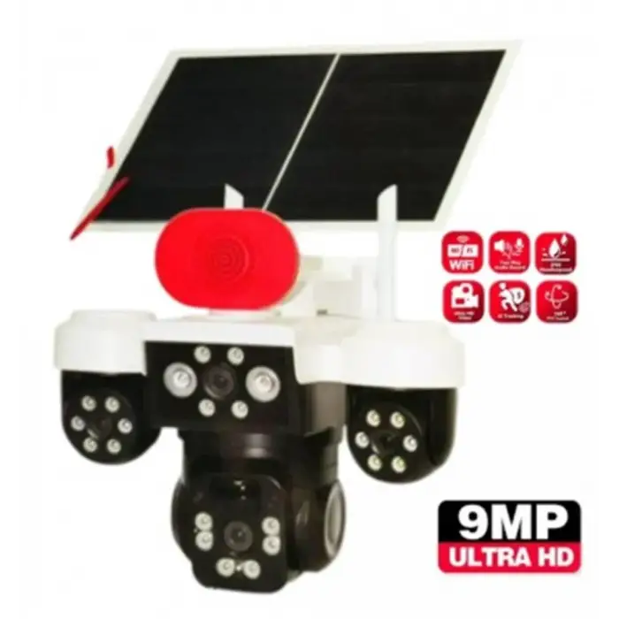 Apronx APX-WP296 9mp 3.6mm Üç Kameralı Wifi + Solar