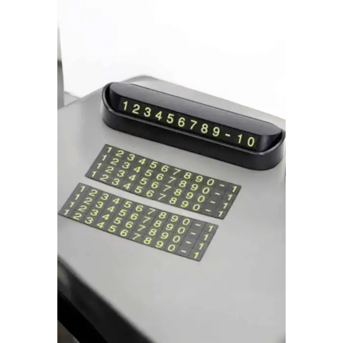 Araba Park Numaratörü Araç İçi Numaralık Değiştirilebilir Çevirmeli Mini