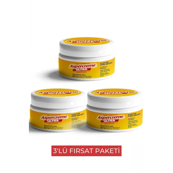 Aspercreme Ultra Masaj Kremi  3 Adet