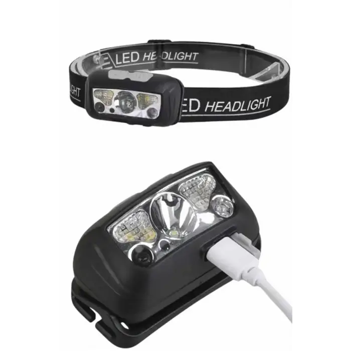 Ayarlanabilir Kafa Lambası Type-C Şarjlı Kompakt Kamp Lambası