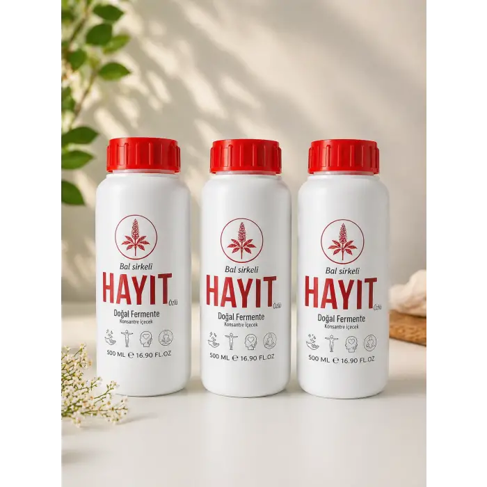 Bal Sirkeli Hayıt Özlü Doğal Fermente İçecek 500 ml Konsantre Bitkisel İçecek