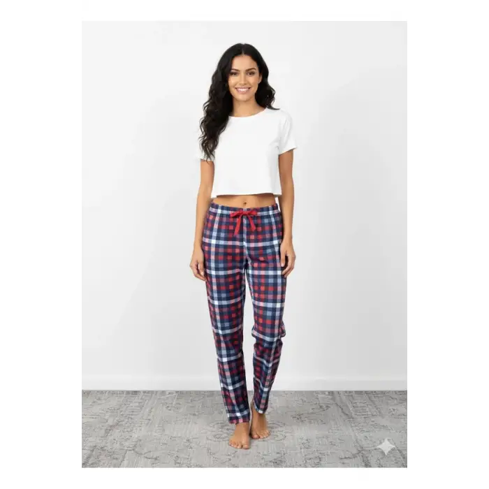 Bambu Likralı Ring Viskon Pijama Altı