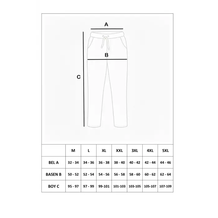 Bambu Likralı Ring Viskon Pijama Altı