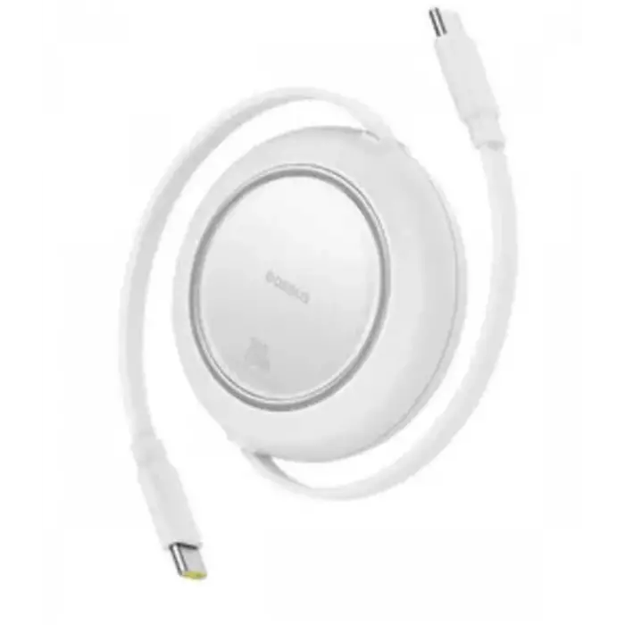 Baseus P10364500213-01 100W 1,5m ree2 Pull Mini Kablolu USB-C Şarj Kablosu Beyaz