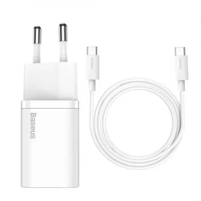 Baseus TZCCSUP-L02 25W C TO C Beyaz Kablo