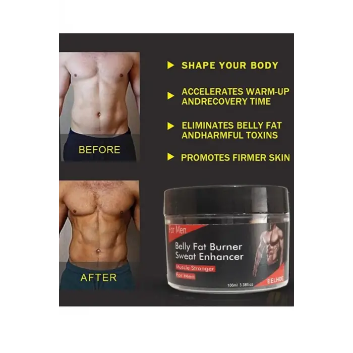 Belly Fat Burner Erkeklere Masaj Bakım Kremi 100 ml