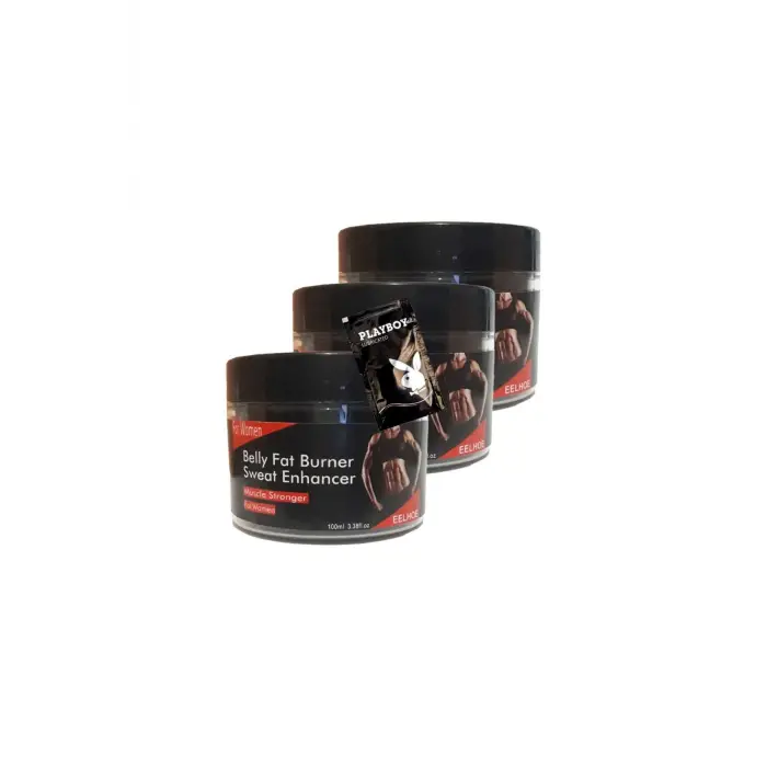 Belly fatBurner Sweat Enhancer Kadınlar için krem 3x100 ml + 1 Adet Jel ile