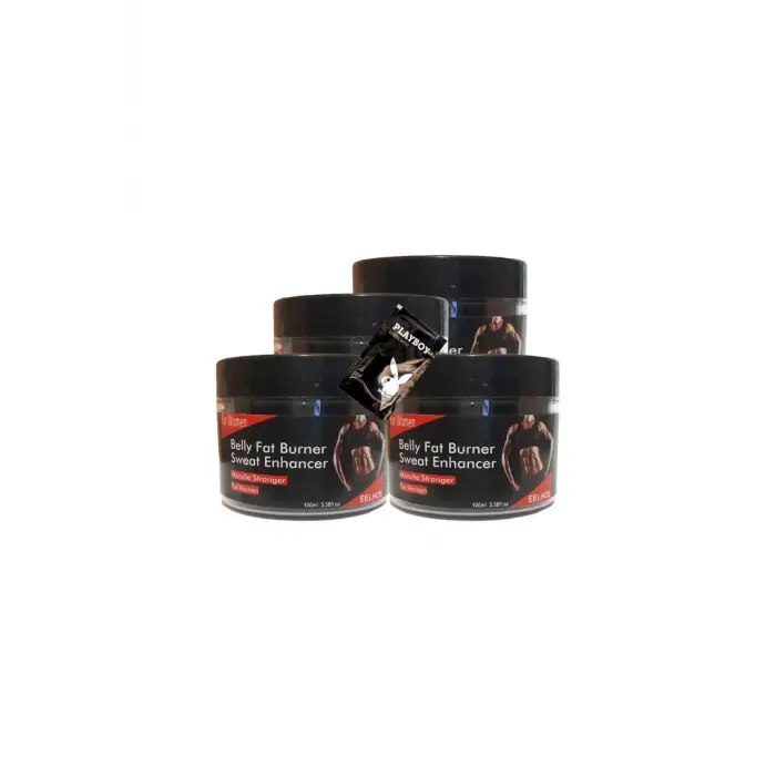 Belly fatBurner Sweat Enhancer Kadınlar için krem 4x100 ml + 1 Adet Jel ile
