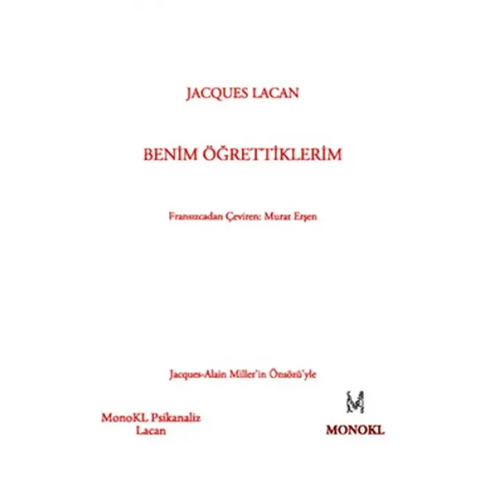 Benim Öğrettiklerim