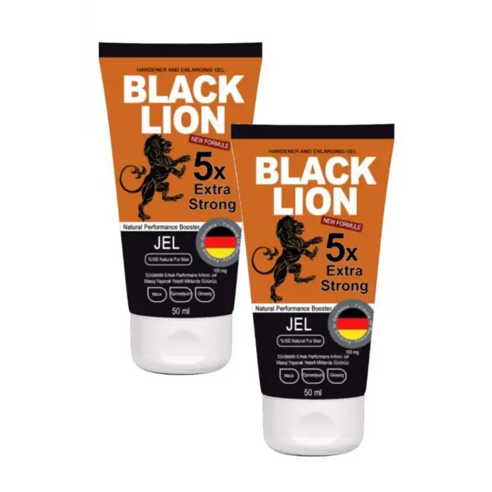 Black Lıon Jel Sertleştirmeli Büyütmeli Erkek Kremi 50ml X 2 Adet