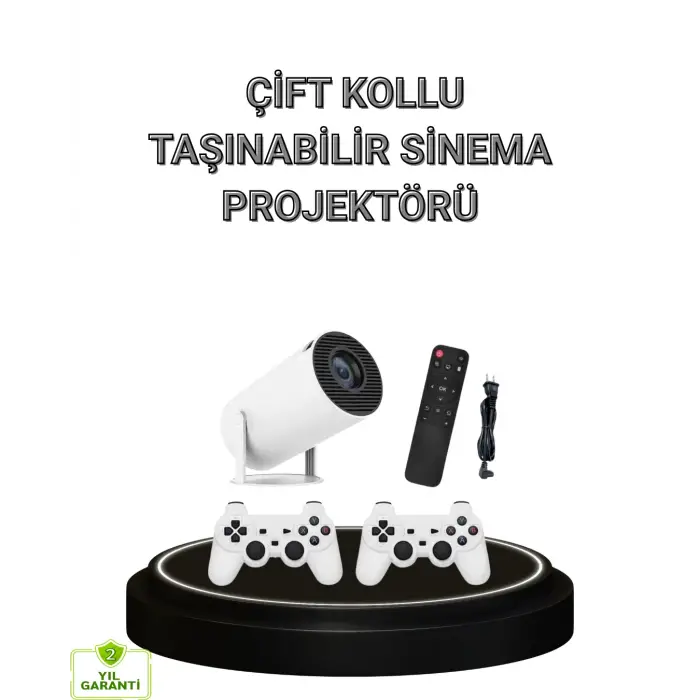 Bluetooth 5.0 ve Wi-Fi 6 Akıllı 4K Projeksiyon