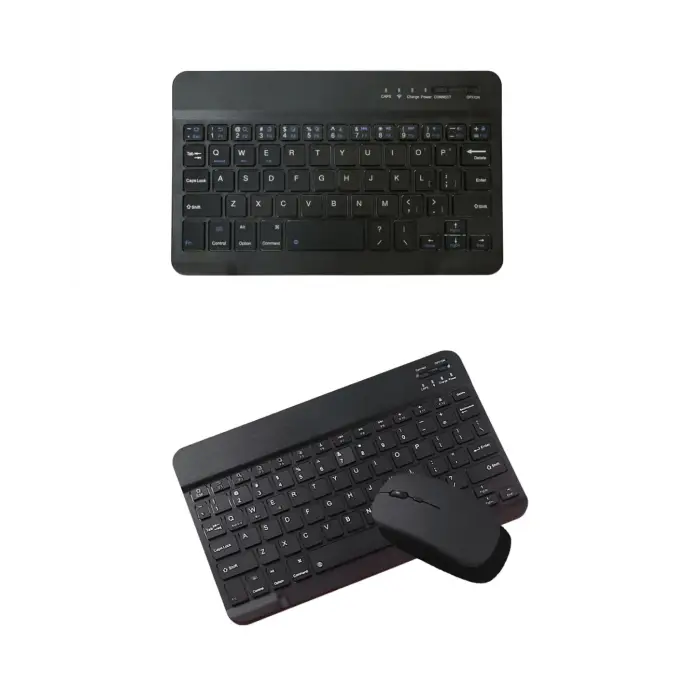 Bluetooth Klavye Mouse Seti Taşınabilir Wireless Bilgisayar Aksesuarı
