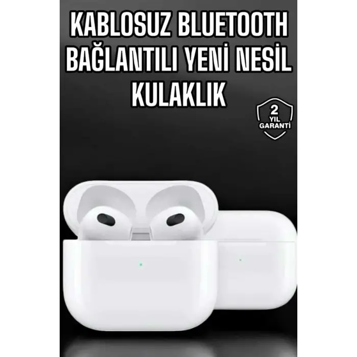 Bluetooth Kulaklık 3.Nesil Kablosuz Uzun Pil Ömrü Dokunmatik Kontrol Yeni Nesil