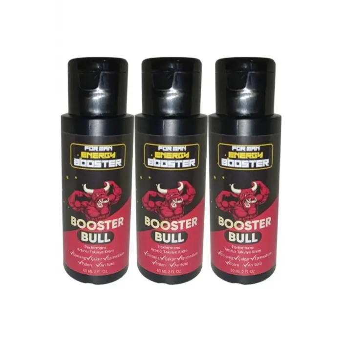 Booster Bull 3 Adet Erkeklere Özel Krem 60 ml - 3 Adet 60 ml